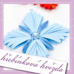 Hřebínková hvězda | kreativní quillingová sada