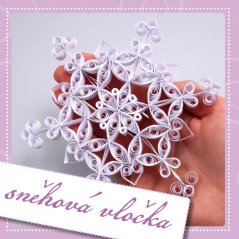 Sněhová vločka | kreativní quillingová sada