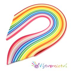 Barevná sada papírových proužků na quilling | silnější papír