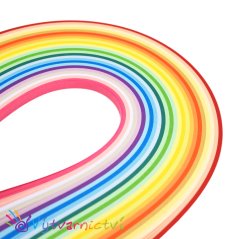 Barevná sada papírových proužků na quilling | silnější papír